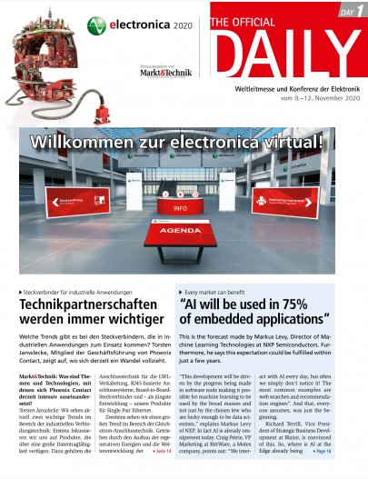 Tageszeitung electronica 2020 Tag 1 Digital 