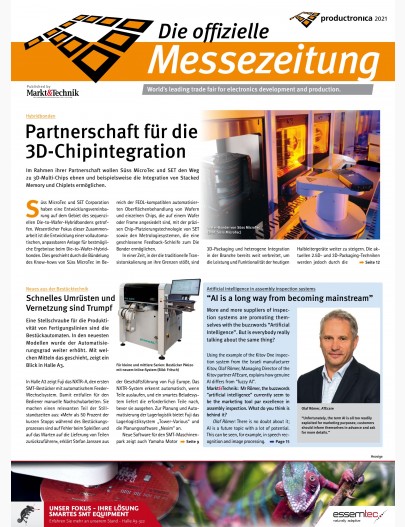 Messezeitung zur productronica 2021 