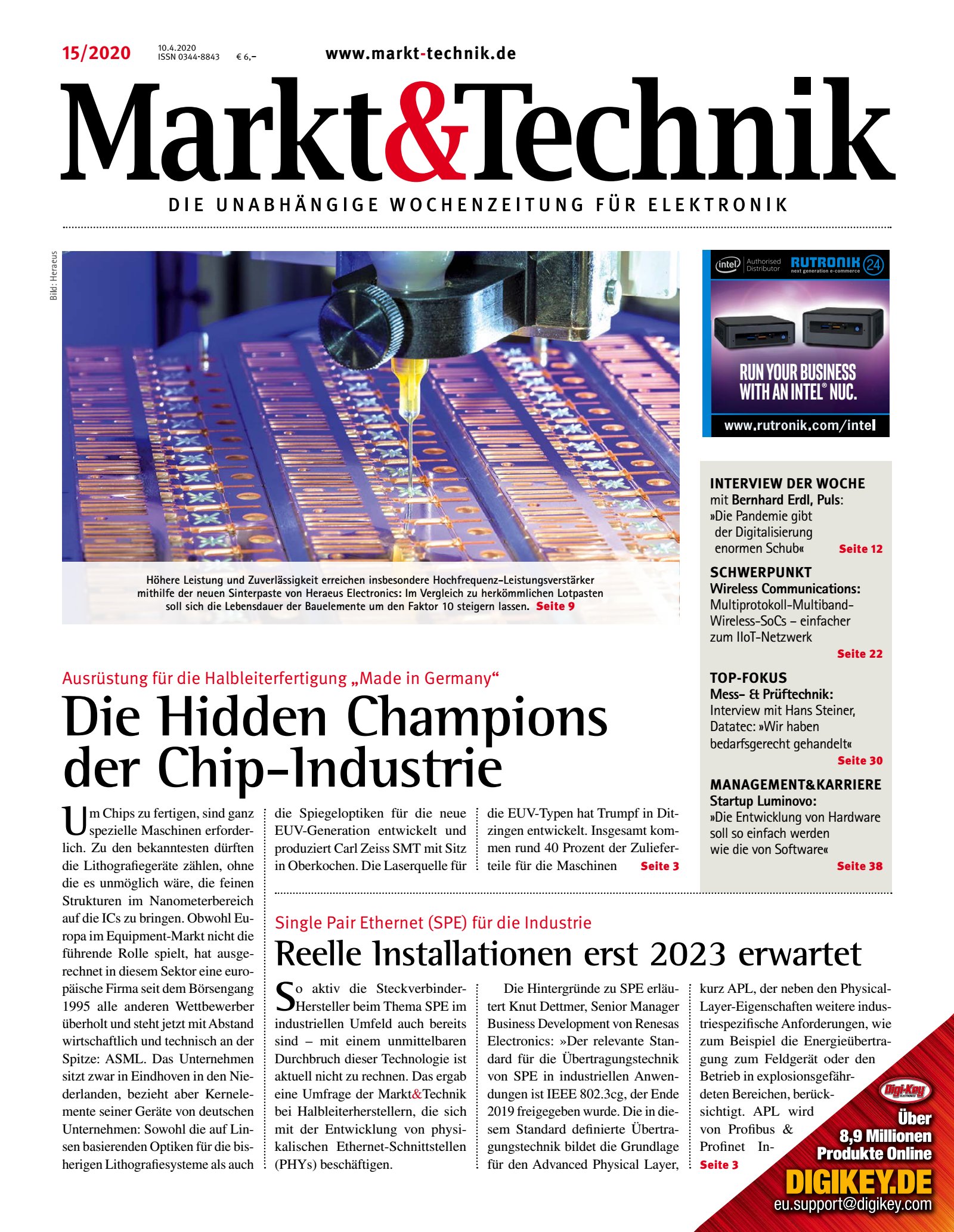 Markt&Technik 15/2020 Digital