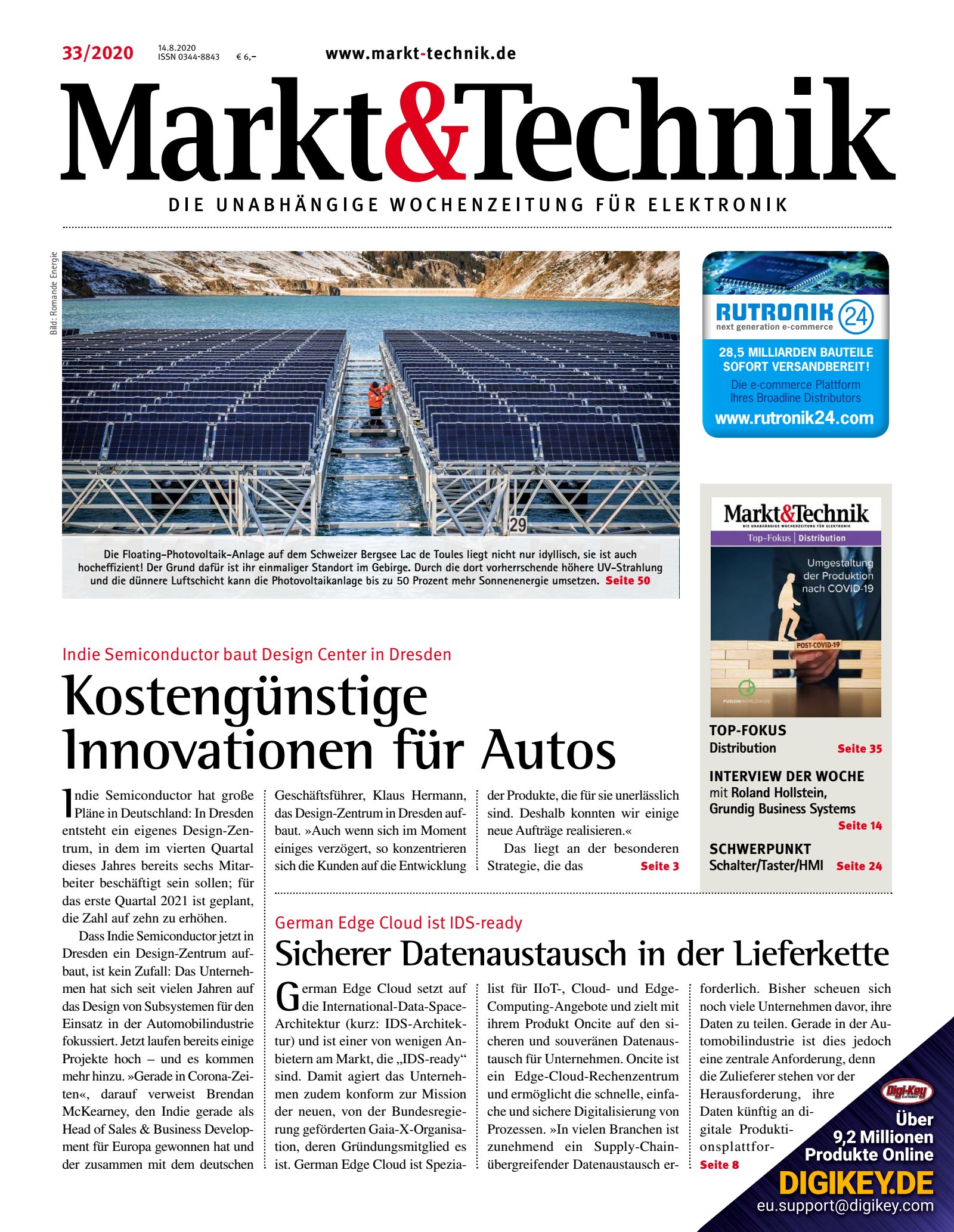 Markt&Technik 33/2020 Digital