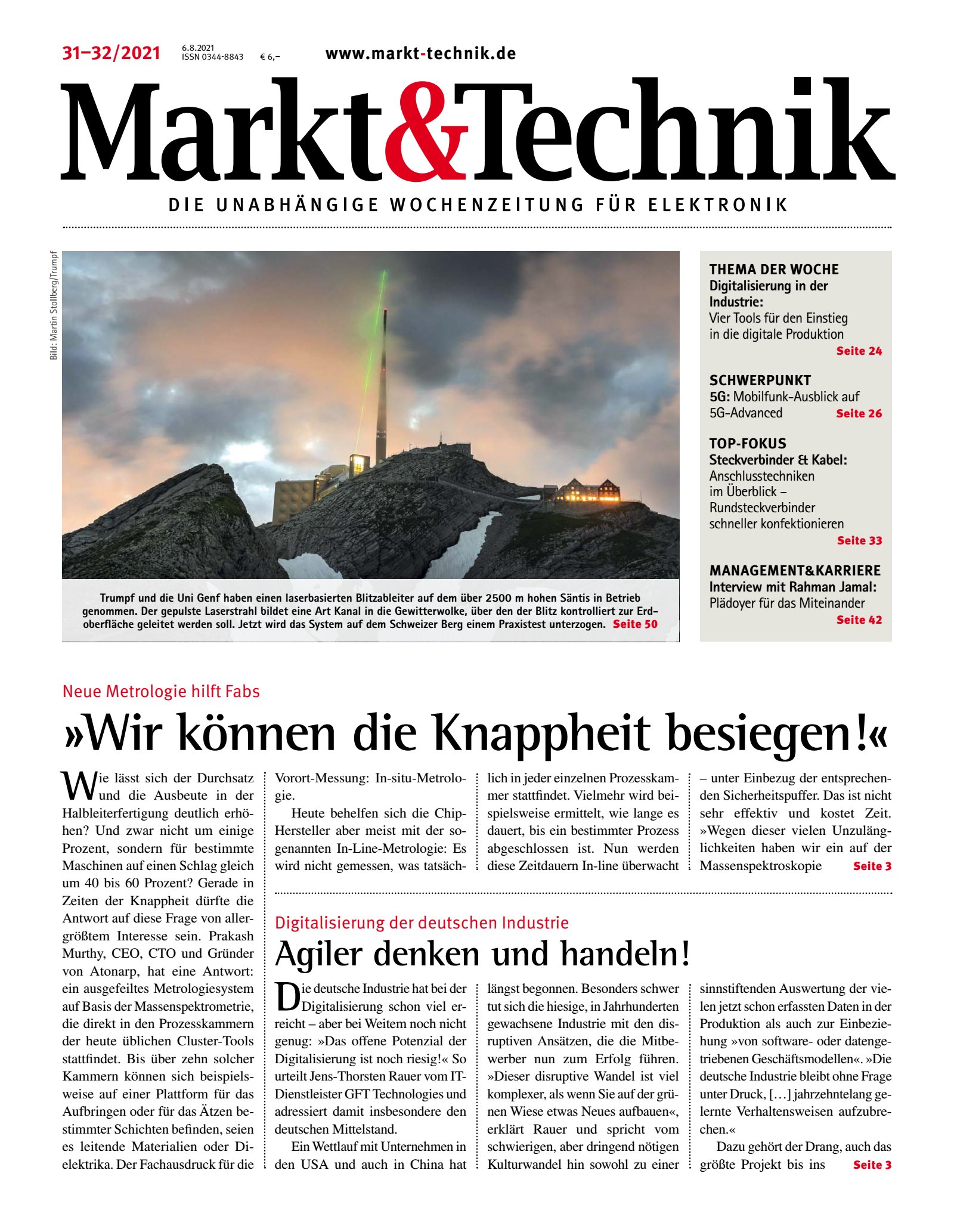 Markt&Technik 31-32/2021 Digital