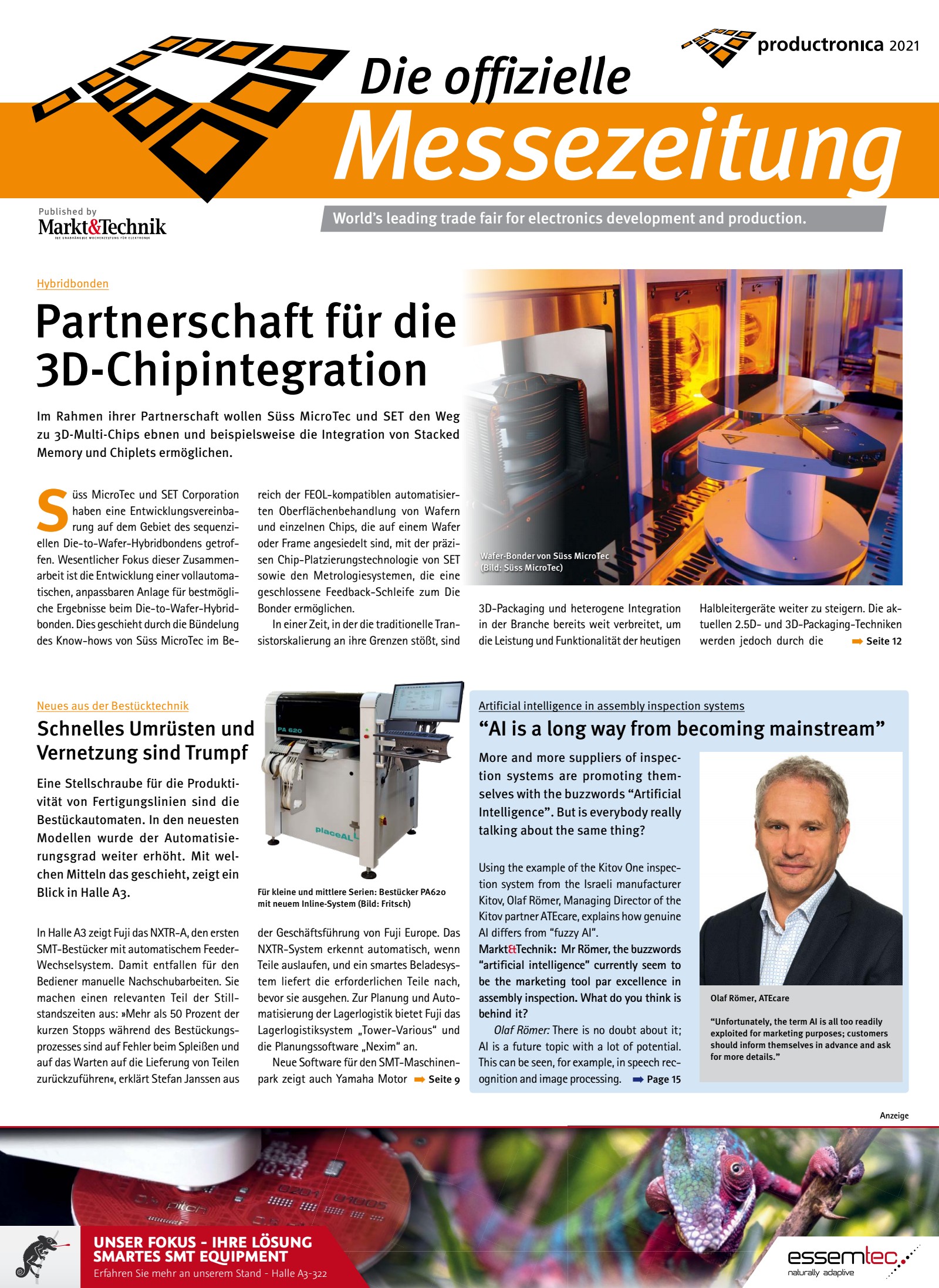 Messezeitung zur productronica 2021